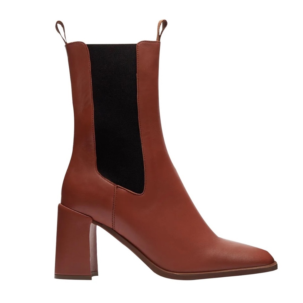 E8 by Miista Mille Burnt Sienna Mid-Calf Boot Size 7.5